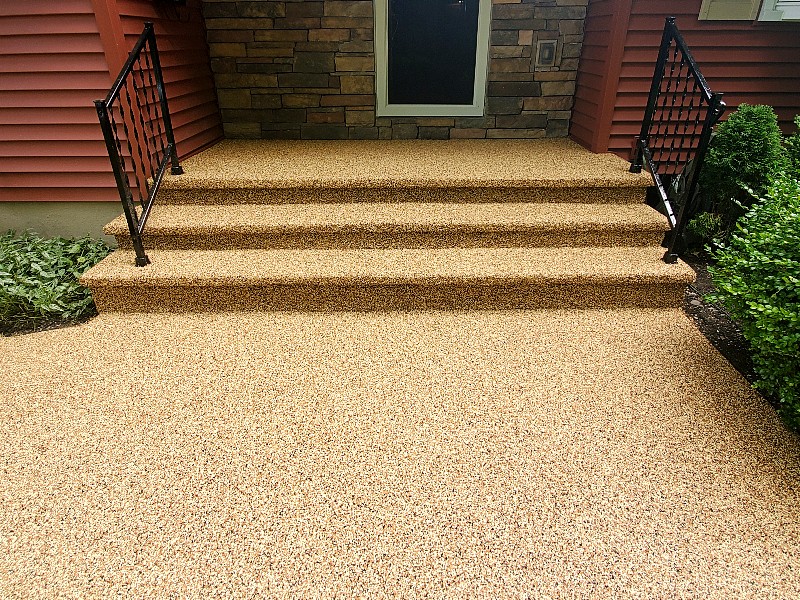 Professional Patio Coating by licensed contractor Rubber Stone NY